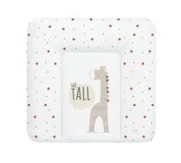 Ceba Baby Matelas à langer - Matelas à langer doux - Coussin à langer lavable pour filles et enfants - certifié Öko-Tex - imperméable - 75 x 72 cm - Girafe M. Tall