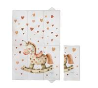 CEBA BABY Matelas à langer, pliable, 40 x 60 cm, pour les voyages, basique, Rocking Horse