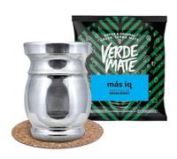 Cebador, Pot à maté Palo Santo, Grande Capacité de 200 ml, en Métal et en Bois de Palo Santo