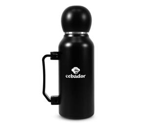 Cebador YerbaGo - thermos pour Yerba Maté avec Calebasse et Bombilla, Noire