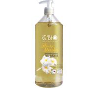 Cebio Shampoing Gel Douche Fleurs Blanches Bio Flacon-Pompe 1l