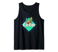Cebu Island Philippines Noix de Coco Retro Vacances Vintage Débardeur