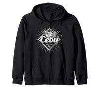 Cebu Island Philippines Noix de Coco Retro Vacances Vintage Sweat à Capuche