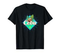 Cebu Island Philippines Noix de Coco Retro Vacances Vintage T-Shirt