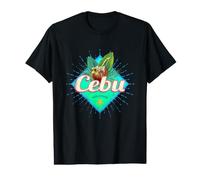 Cebu Island Philippines Noix de Coco Retro Vacances Vintage T-Shirt Graphique avec Valeur
