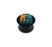 Cebu Palmier Île Philippines Asie du Sud-Est Cadeau Souvenir PopSockets PopGrip Adhésif