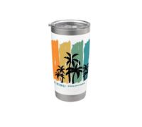 Cebu Philippines Palmier Île Asie du Sud-Est Cadeau Souvenir Gobelet isotherme en acier inoxydable double paroi