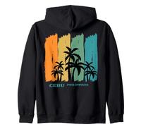 Cebu Philippines Palmier Île Asie du Sud-Est Cadeau Souvenir Sweat à Capuche