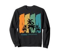 Cebu Philippines Palmier Île Asie du Sud-Est Cadeau Souvenir Sweatshirt