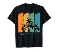 Cebu Philippines Palmier Île Asie du Sud-Est Cadeau Souvenir T-Shirt Graphique avec Valeur