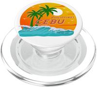 Cebu Philippines Palmiers Plage Île Souvenir Vacances PopSockets PopGrip pour MagSafe