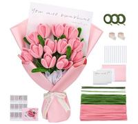 Cecanndila Lot de 2 cure-pipes pour tulipe - Avec 2 couleurs - Nettoyeur de pipes pour bricolage - Soulage le stress - Décoration et cadeaux uniques