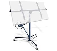 Cecaylie Lève-plaque XXL pliable pour construction à sec, hauteur réglable de 140 à 350 cm, bras de charge jusqu'à 290 cm, bleu, capacité de charge jusqu'à 68 kg, kit de lève-plaque rigips