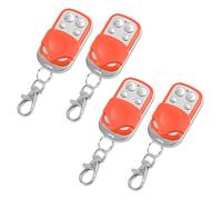 Cecaylie Lot de 4 télécommandes pour portail coulissant - 50 m - Avec 4 fonctions de boutons - Avec œillet - Commande radio pour ouverture de portail