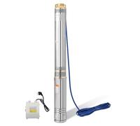 Cecaylie Pompe Immergée Pompe de Puits Submersible 1100W, Profondeur de pompage max. 70 m, Pression de 8,1 bars, pour les étangs d'irrigation de Jardin