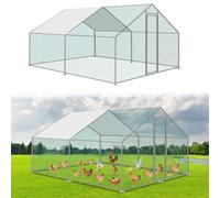 Cecaylie Poulailler 9 m² 3x3x2 m métal avec Serrure et Porte