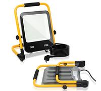 Cecaylie Projecteur LED 150W 13000LM - 2x Lampe de Travail 6000K Blanc Froid Avec Prise et Câble 3M - IP66 Pour Atelier et Garage