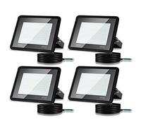 Cecaylie Projecteur LED Exterieur 50W 6000K Blanc Froid 4250LM, 4 Pack Spot LED Extérieur IP66 Imperméable, Eclairage Exterieur, Lampe Exterieur pour Terrasse Garage Jardin