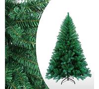 Cecaylie - Sapin de Noël artificiel de 180 cm - 650 branches - Montage rapide - Difficilement inflammable - Arbre de Noël avec support en métal