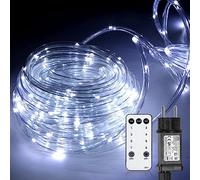 Cecaylie Tuyau lumineux extérieur 30 m, 300 LED, 8 modes, étanche IP65, intensité variable, pour l'extérieur, l'intérieur, le jardin, les fêtes, les mariages, blanc froid