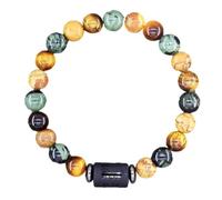 CECE&COLE Bracelet 12 Signes Étoilés du Zodiaque - Bracelets Constellations en Perles De Pierre Naturelle, Horoscope Vintage Astrologie Bracelet Bracelets Bijoux pour Femmes Hommes, Bélier, 21 Cm