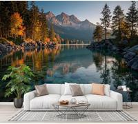 CECE&COLE Papier Peint Motif Paysages D'Automne De Montagnes Et De Lacs