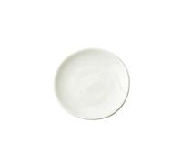 CECE&COLE Porte-Savon en Céramique Simple, 2 Mini Porte-Savon en Céramique Rond Carré, Plateau De Rangement De Bijoux Simple Noir Blanc pour Plateau De Comptoir De Vanité De Salle De Bain,White,R