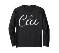 Cece Love Heart Fun Cece Grandma Shirt Mom Mothers Day Manche Longue