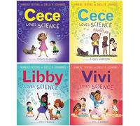 Cece Loves Science Series 4 Books Set - Cece Loves Science; Cece Loves Science and Adventure; Libby Loves Science; Vivi Loves Science
