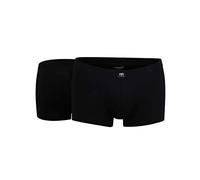Ceceba Boxer Classique en Coton Noir Coupe fermée avec Logo Cousu à l'avant et Taille élastiquée