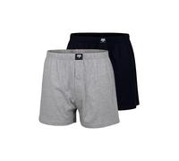 CECEBA Boxers bleu marine / gris chiné, Taille M