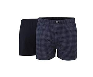 Ceceba Lot de 2 boxers à rayures longitudinales pour homme Bleu - Bleu - XX-Large