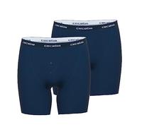 Ceceba Lot de 2 boxers longs pour homme - Couleur unie, Bleu foncé uni (630), 10
