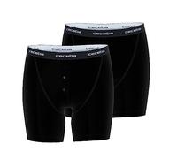 Ceceba Lot de 2 boxers longs pour homme - Couleur unie, Noir foncé uni (930), 7X-Large (Herstellergröße: 0016)