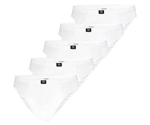 Ceceba Lot de 5 Slips pour Homme, Blanc (1000)., XXXL