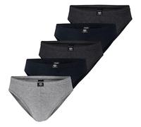 Ceceba Lot de 5 slips pour homme, Gris (gris foncé mélangé 0831), 3XL