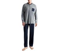 Ceceba Pyjama, 3-Knopfv, Offen Ensemble, Blaze Bleu Marine, 50 Homme