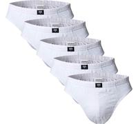 CECEBA Slips hommes, lot de 5 - Slip sport, basique, coton, M-3XL, uni blanc XXL
