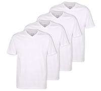 Ceceba T-Shirts, 4er Paquet - Convexe, Col, Manches Courtes, Coton