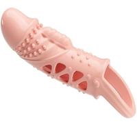 CECELIA Penis Sleeve Manchon Jouet Sexuel Gaines pour pénis épaissi antidérapant brassard de pénis pour l'agrandissement prolonger le temps améliorer endurance vibrant vibromasseur femme homme (Rose)