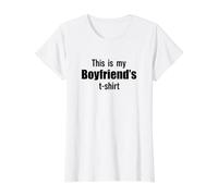 Ceci est Mon Petit ami T-Shirt Graphique avec Valeur, Femme, Blanc, XS