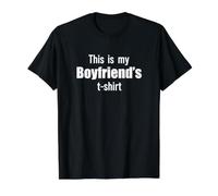 Ceci est Mon Petit ami T-Shirt Graphique avec Valeur, Homme, Noir, S