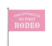 Ceci est mon premier drapeau de rodéo (90 x 150 cm) pour la décoration de votre maison ou de votre jardin.