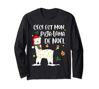 Ceci est mon pyjama lama Pyja-lama de Noël pour femmes Manche Longue