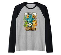 Ceci est Mon t-Shirt du Zoo Groupe d'aventure pour Enfants Manche Raglan
