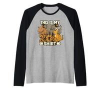Ceci est Mon t-Shirt du Zoo Groupe d'aventure pour Enfants Manche Raglan