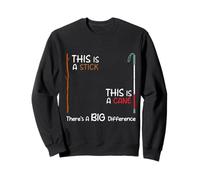 Ceci est Un bâton, C'est Une journée de Sensibilisation à la Canne Blanche Sweatshirt