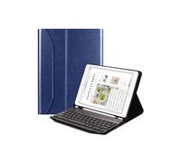 Ceci est un clavier QWERTY,Etui coque PU avec clavier Bluetooth pour Apple iPad air 1/2 iPad Pro 9.7 / iPad 9.7 2020 - Bleu