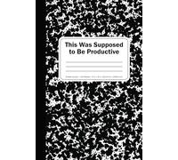 Ceci était censé être productif : carnet vierge à pois : cadeau amusant sur le lieu de travail ; humour de bureau pour amis sarcastiques, collègues, patrons et employés