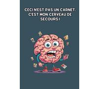 Ceci n’est pas un carnet. C’est mon cerveau de secours !: Carnet de notes humoristique ligné pour organiser, écrire, créer et ne rien oublier. ... idées, listes, to do list, journal ou travail